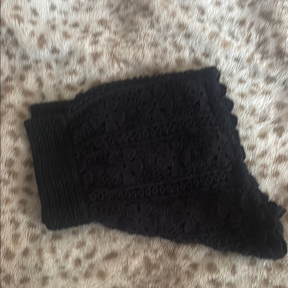 No Boundaries Black Textured Shorts
